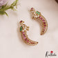 Pretty Kemp Stone Peacock Ear Climbers / Ear Cuffs E1005 (Available In 2 Colors)