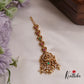 Beautiful Jadau Antique Lakshmi Maang Tikka With Pearl Drops MT293 (Available In 2 Colours)