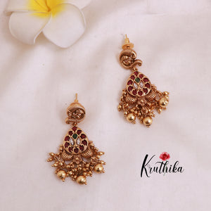 Beautiful Kempu Temple Chocker NC1873 (Available in 2 designs)