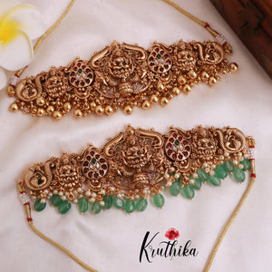 Beautiful Kempu Temple Chocker NC1873 (Available in 2 designs)