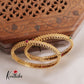 Micro-Plated Antique Gold Daily Wear Bangles B326