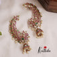 Beautiful Kemp Peacock Ear Cuff with Jhumkas E643