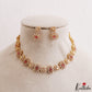 Trendy Floral Motifs CZ Victorian Choker NC3281 (Available In 2 Colors)