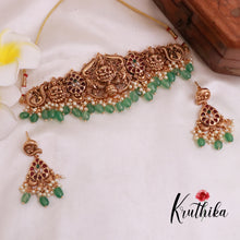 Beautiful Kempu Temple Chocker NC1873 (Available in 2 designs)