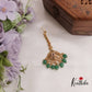 Stunning Jadau Antique Teardrop Maang Tikka With Pearl Drops MT300