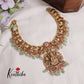 Premium Temple Lakshmi Jadau Necklace with Beads Drops NC2170 (Available in 2 Colours)