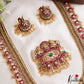 Grand Two-in-one Reversible Antique Nagas Lakshmi Motifs Jadau Haaram With Detachable Pendant LH2221