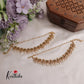 Premium Antique Lakshmi Peacock Double Layered Earchains EC145 (Available In 2 Colours)