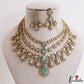 Sparkling Teardrop Motifs Multi Layered CZ Victorian Necklace NC3274 (Available In 5 Colors)