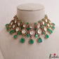 Sparkling Geometric Motifs Polki Victorian Choker NC3023 (Available In 2 Colors)
