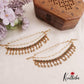Beautiful Kemp Mango Motifs Golden Bead Drops With Multi Layered Earchains EC183