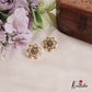 Gorgeous AD Stone Floral Earrings E792 (Available In 2 Colours)