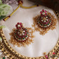 Grand Two-in-one Reversible Antique Nagas Lakshmi Motifs Jadau Necklace With Detachable Pendant NC3283