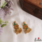 Classic Antique Geometric Motifs CZ Jhumkas E1192