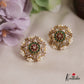 Gorgeous AD Stone Floral Earrings E792 (Available In 2 Colours)