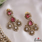 Sparkling Teardrop Motifs Multi Layered CZ Victorian Necklace NC3274 (Available In 5 Colors)