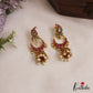 Beautiful Mango Motifs Kemp Jhumkas With Pearl Drops E1111
