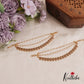 Stunning Kemp Floral Motifs Three Layer Earchains EC185