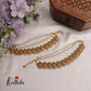 Gorgeous Antique Lakshmi Coin With Beads and Triple Layered Earchains EC146 (Available In 2 Colours)