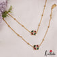 Trendy Floral Motifs Gold-Tone Jadau Anklets A61