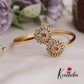 Beautiful Kemp Floral Motif Openable Kada B303 (Available in 2 colours)