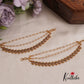Stunning Kemp Floral Motifs Three Layer Earchains EC185