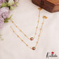 Elegant Floral Motifs Gold-Tone Jadau Anklets A62