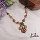 Trendy AD Mossanaite Victorian Peacock Necklace NC2331 (Available in 4 colours)