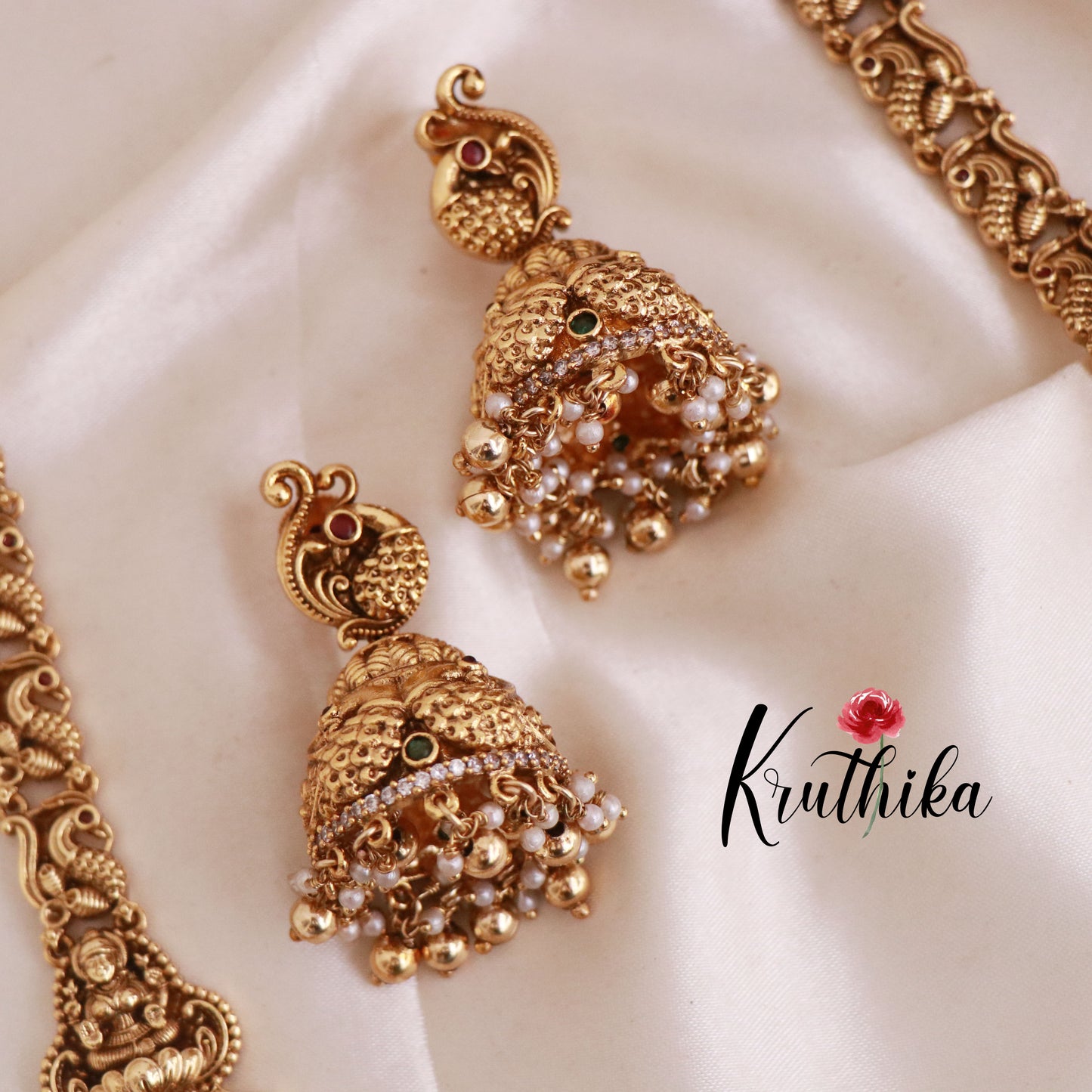 Antique Lakshmi peacock Haaram LH447