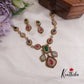 Trendy AD Mossanaite Victorian Peacock Necklace NC2331 (Available in 4 colours)