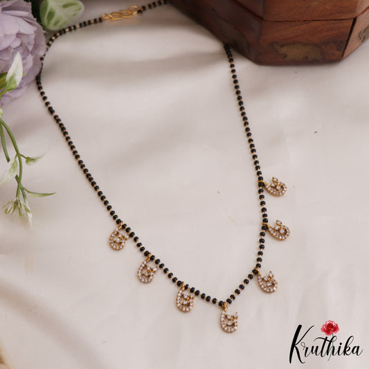 Elegant AD Leaf Motifs Mangalsutra NC2645