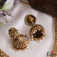 Gorgeous Antique Peacock Motifs Jadau Necklace With Pearl Drops NC3239