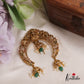 Classic Lakshmi Elephant Motif Half Moon Shape Jhumka Drops Jada Billa J252