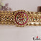 Stunning Antique Floral Peacock Motifs Jadau Hip Belt V376