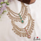Sparkling Teardrop Motifs Multi Layered CZ Victorian Necklace NC3274 (Available In 5 Colors)