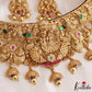 Premium Antique Radha Krishna Motifs Choker With Bead Drops NC3158 (Available In 2 Colors)