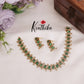 Classic Victorian Emerald Oval Choker with Studs NC2318