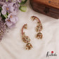 Stunning Peacock Motifs Kemp Ear Cuff With Pearl Drops E979