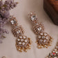 Grand Floral Motifs Polki Victorian Choker With Pearl Drops NC3019 (Available In 4 Colors)