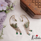 Beautiful AD Victorian Peacock Earcuff with Ruby Drop E727 (Available In 2 Colours)