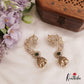 Stunning Floral Motifs AD Victorian Ear Cuff With Jhumkas E946 (Available In 3 Colors)