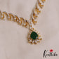 Elegant Leaf Motifs AD Victorian Necklace NC2901 (Available In 2 Colors)