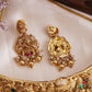 Premium Antique Radha Krishna Motifs Choker With Bead Drops NC3158 (Available In 2 Colors)