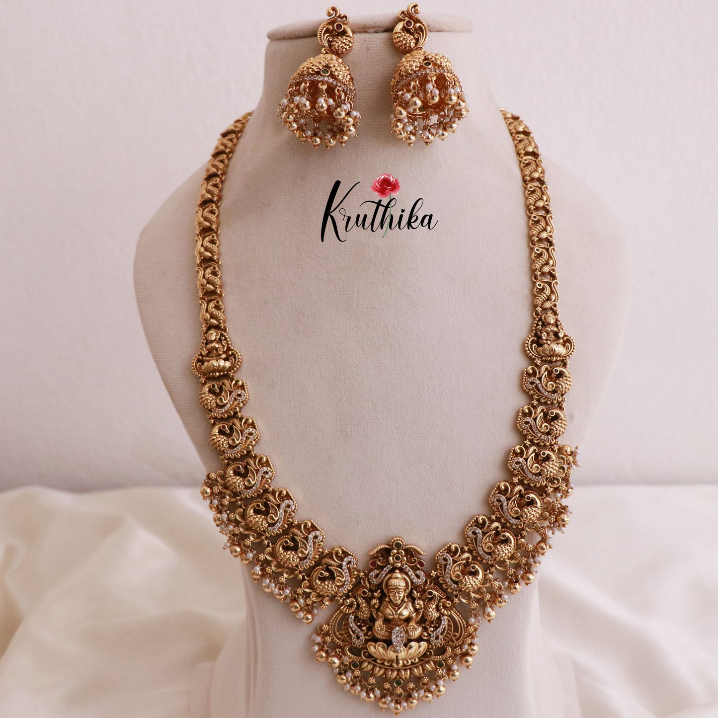 Antique Lakshmi peacock Haaram LH447