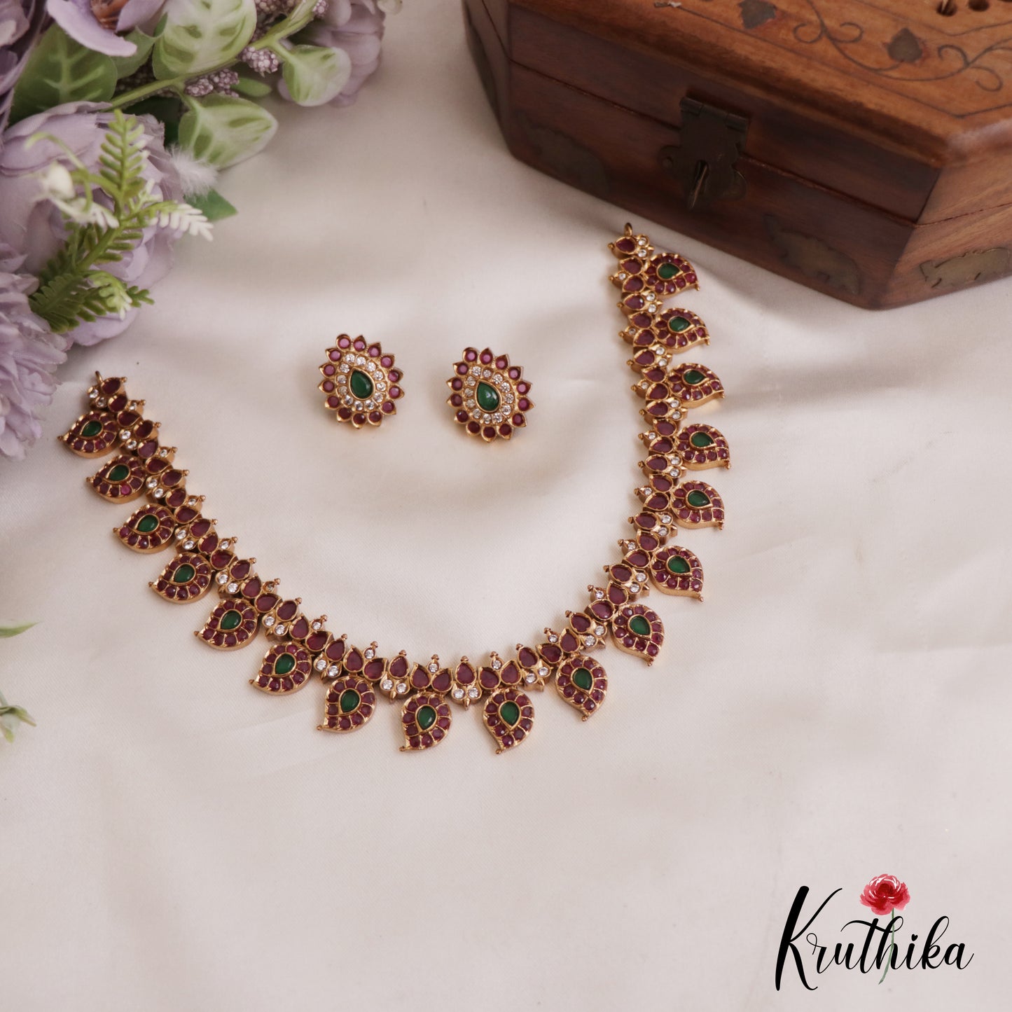Elegant Mango Motifs Kemp Necklace NC2714