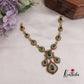 Trendy AD Mossanaite Victorian Peacock Necklace NC2331 (Available in 4 colours)