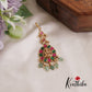 Beautiful Antique Lakshmi Jadau Maang Tikka With Pearl And Bead Drops MT309