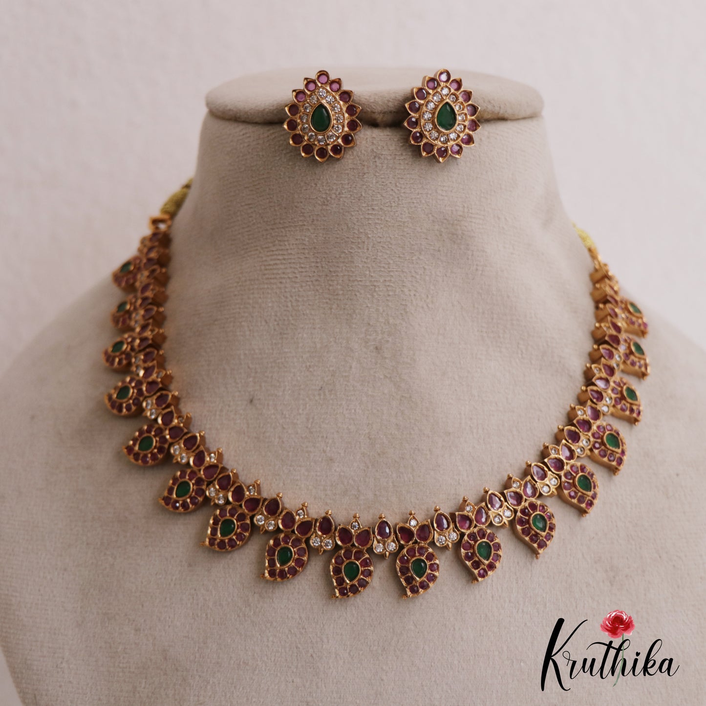 Elegant Mango Motifs Kemp Necklace NC2714