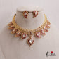 Regal Jalebi Pattern Jadau / Kemp Mango Necklace NC2584 (Available In 2 Colors)