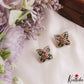 Sparkling Floral Motifs CZ Victorian Pendant Set PS303
